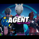 A screenshot from Fortnite's Impostor mode showing a group of assembled agents.